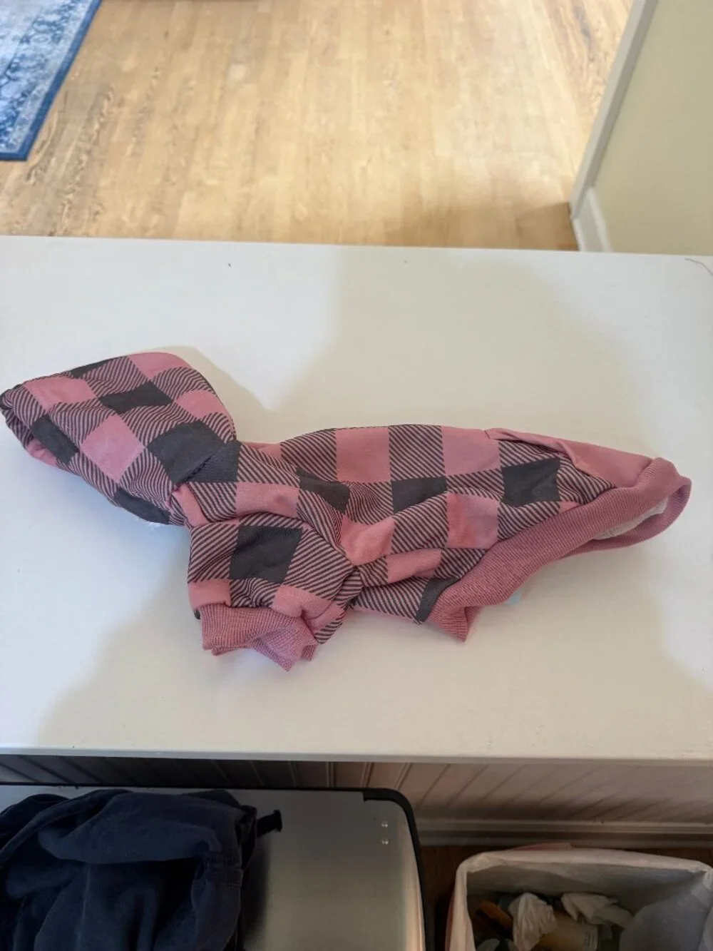 KOOLTAIL Plaid Dog Hoodie Pet Clothes Sweater with Hood and Pocket for Small Dog